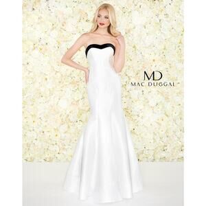 Mac Duggal Sweetheart Mermaid Gown White Size 6